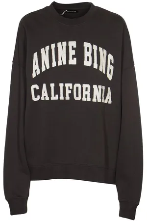 ANINE BING Miles Logo-printed Crewneck Sweatshirt