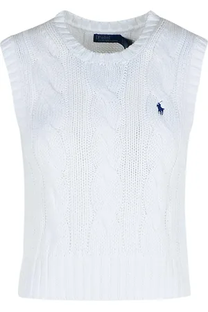Ralph Lauren Cable-knit Cropped Vest