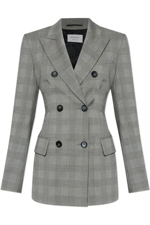 Sportmax Astro Checked Double-breasted Jacket