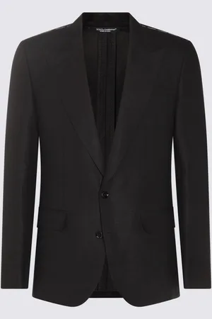 Dolce & Gabbana Black Linen Blazer