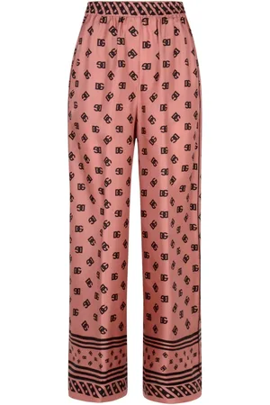 Dolce & Gabbana All-over Dg Logo Jacquard Satin Pajama Pants