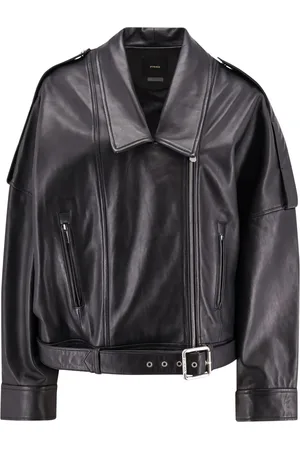 Pinko Confine Chiodo Leather Jacket