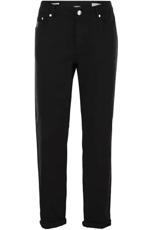 Brunello Cucinelli Logo Patch Straight-leg Jeans
