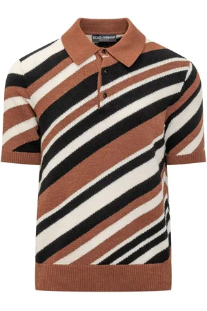 Dolce & Gabbana Striped Inlay Short-sleeved Polo Shirt