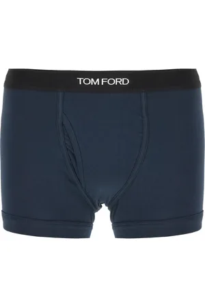 Tom Ford Blue Stretch Cotton Boxer