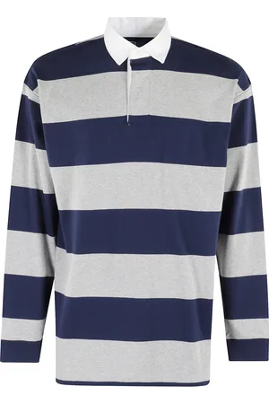 Ralph Lauren Multicolor Polo Shirt With Classic Collar And All-over Striped Motif In Cotton Man