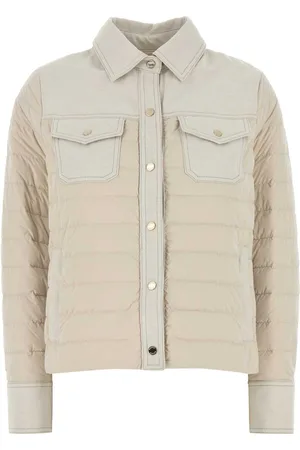 MOORER Sand Nylon Blend Esper Down Jacket