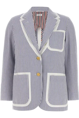 Thom Browne Single-breasted Seersucker Blazer