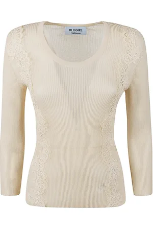 Blugirl Floral Embroidery Knit Sweater