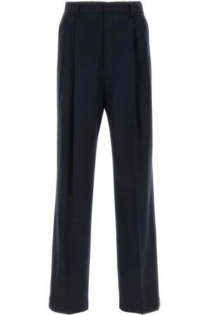 DRIES VAN NOTEN Blue Wool Panrom Pant