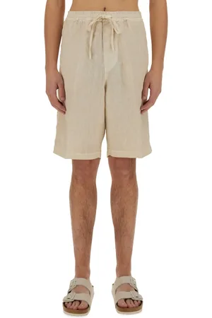 120% Lino Shorts With Drawstring