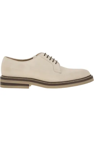 Brunello Cucinelli Suede Lace-up Shoe With Contrasting Midsole