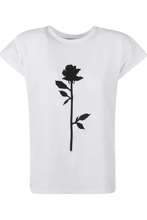 Blugirl Rose Embroidered Short-sleeved T-shirt