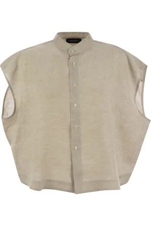 Fabiana Filippi Sleeveless Linen Shirt