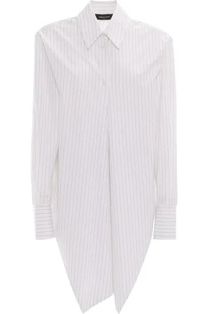 Fabiana Filippi Striped Popin Shirt With Crossed Front
