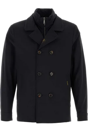 MOORER Dark Blue Nylon Blend Volmer Jacket