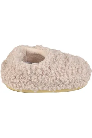 Moon Boot Faux Curly Slip-on Sandals