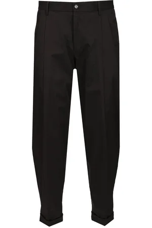 Dolce & Gabbana Brown Double Pleat Trousers