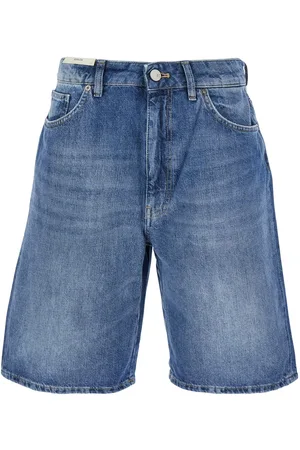PT Torino Gianna Blue Bermuda Pants With Logo Patch On The Rear In Denim Woman