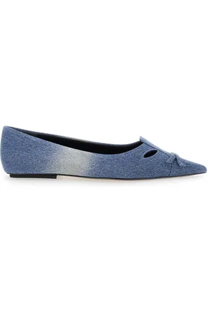 Marc Jacobs The Denim Kat Ballet Flats