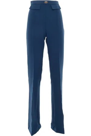 Elisabetta Franchi Blu Elegant Trousers