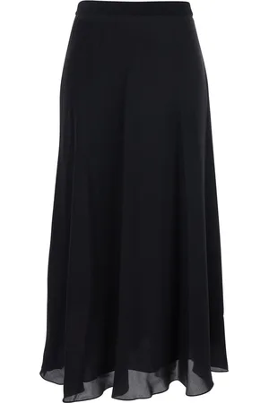 THEORY Skirt With Elastic Waist In Silk Woman