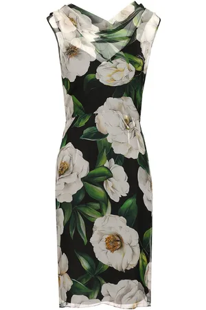 Dolce & Gabbana Silk Dress With Floral Print