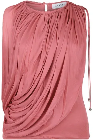 Lanvin Draped Pleated Top