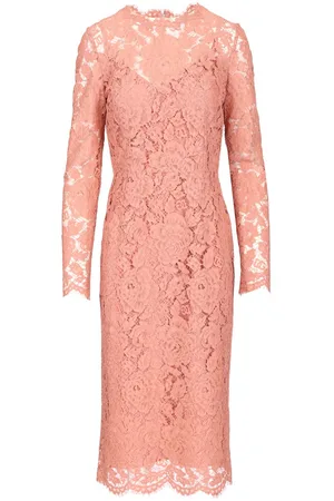 Dolce & Gabbana Lace Pencil Longuette Dress