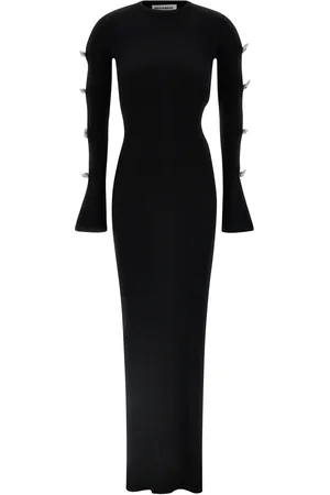 Mach & Mach Cut-out Crystal Bow Dress