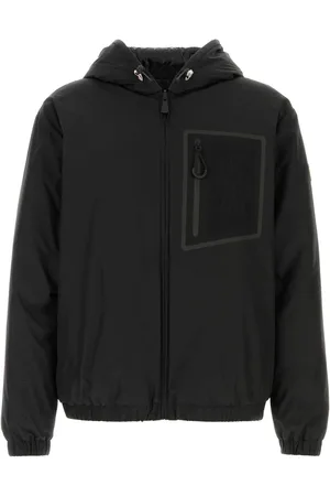 Moncler Black Nylon Reversible Bergun Down Jacket