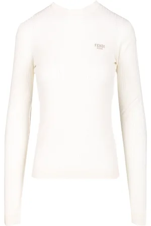 Fendi Slim Fit Ribbed Sweater