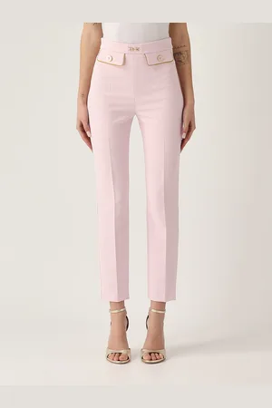 Elisabetta Franchi Pantalone In Crepe Trousers