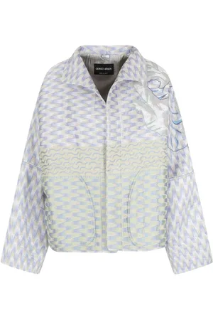 Giorgio Armani Cappotto Stuoia Jacquard Orientale