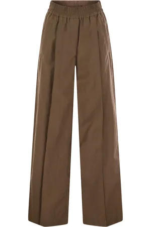 Brunello Cucinelli Loose Fit Cotton Trousers
