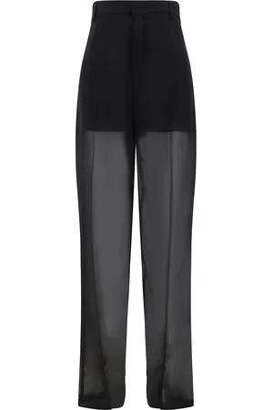 BLUMARINE Semi-sheer Georgette Pants