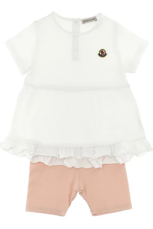 Moncler Ruffled T-shirt + Bermuda Shorts Set