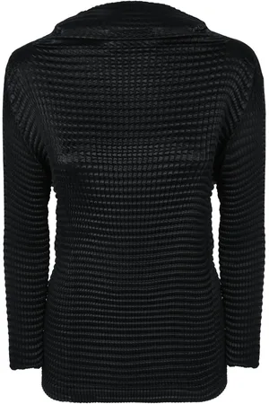 Issey Miyake Suede-like Pleats Top In