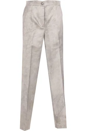 Pinko Washed-out Satin Elegant Wide Trousers