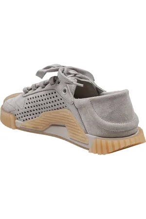 Dolce & Gabbana Ns1 Sneakers In Suede Color Grey