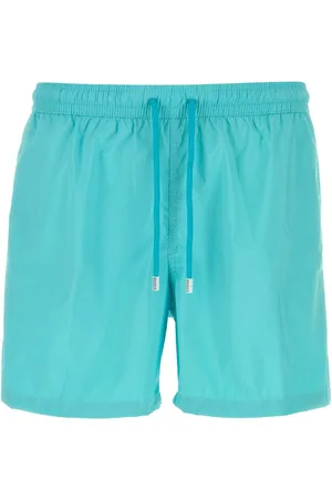 FEDELI Turquoise Polyester Swimming Shorts