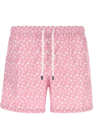 FEDELI Printed Polyester Swimming Shorts