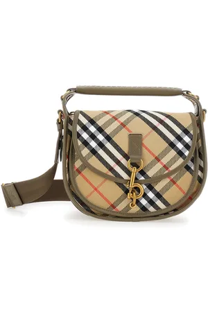 Burberry Embroidered Canvas Handbag