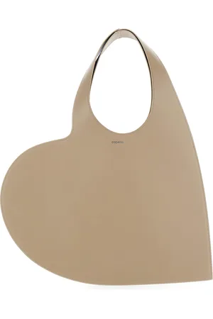 COPERNI Heart Shoulder Bag With Logo Print In Leather Woman