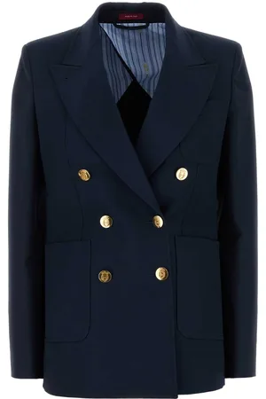 Gucci Navy Blue Cotton Blazer