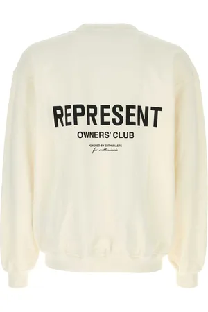 Represent Ivory Cotton Owners Club Sweatshirt