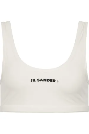 Jil Sander + Logo Printed Sports Bra