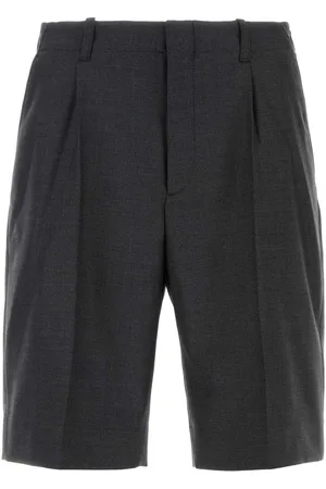 OUR LEGACY Charcoal Wool Borrowed Bermuda Shorts