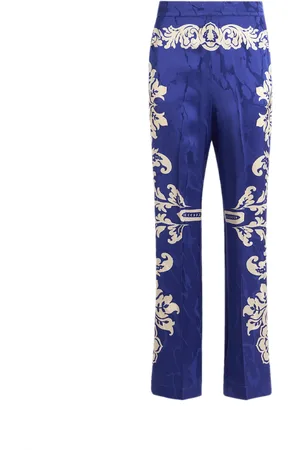 Etro Floral Jacquard Palazzo Trousers