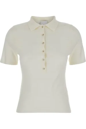Allude Sweater With Classic Collar And Button Closure In Wool Woman